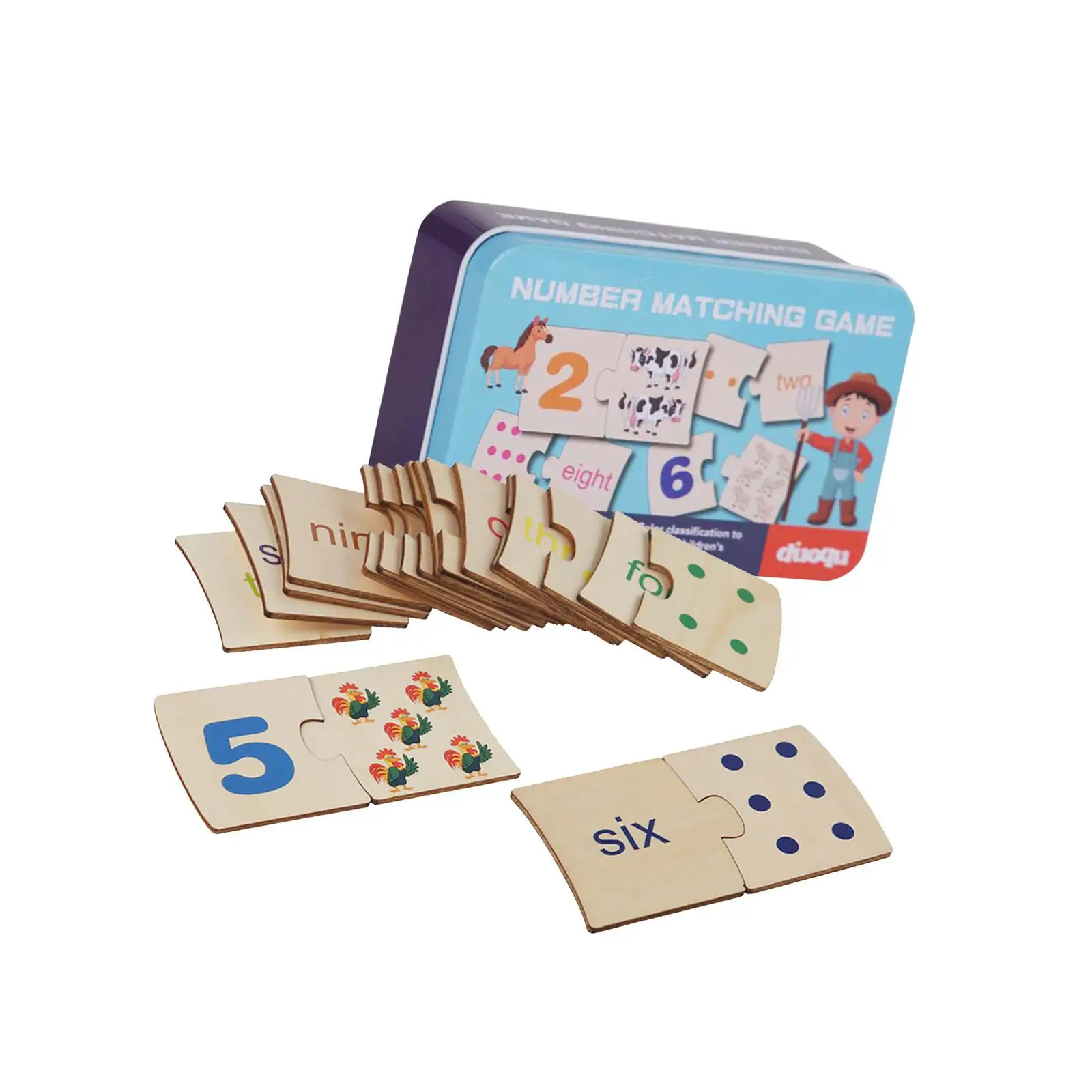 Puzzle de chiffres Montessori, jeu de mathématiques, jouet de comptage pour garçons et filles