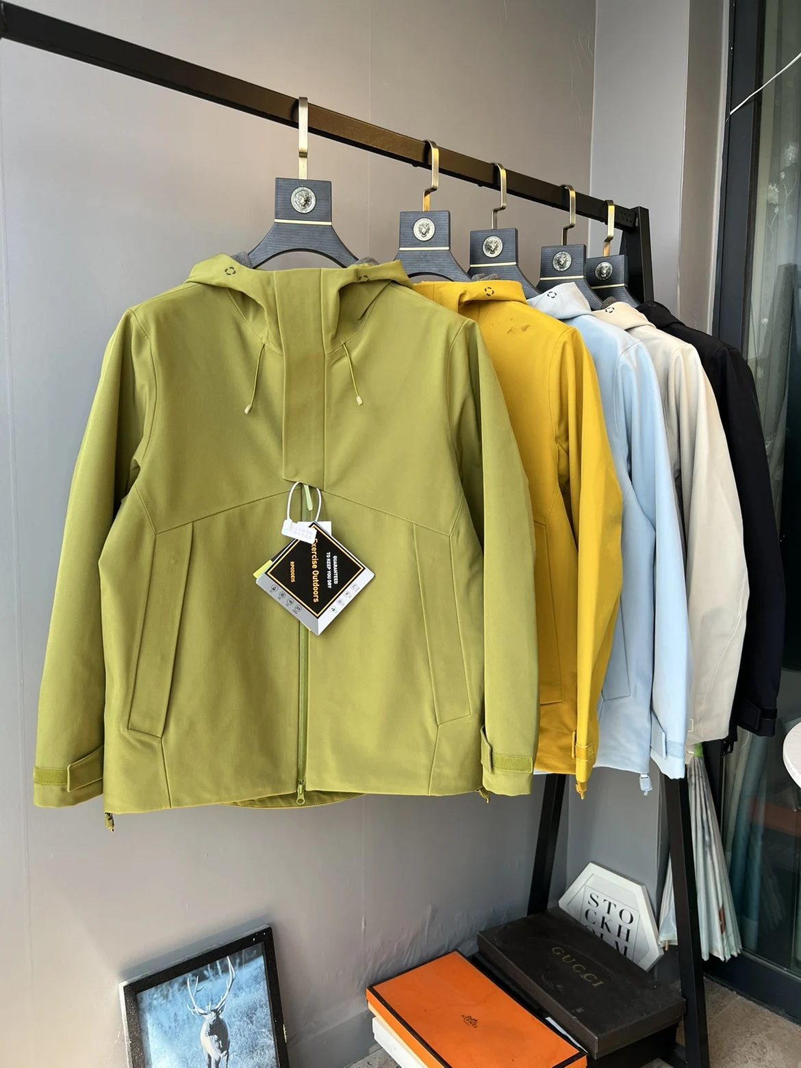 

Dijia Men's Outdoor Windproof Hooded Jaet Spring Autumn New Sle Sports Casual Mountain Climbing Clothes Faion Ci