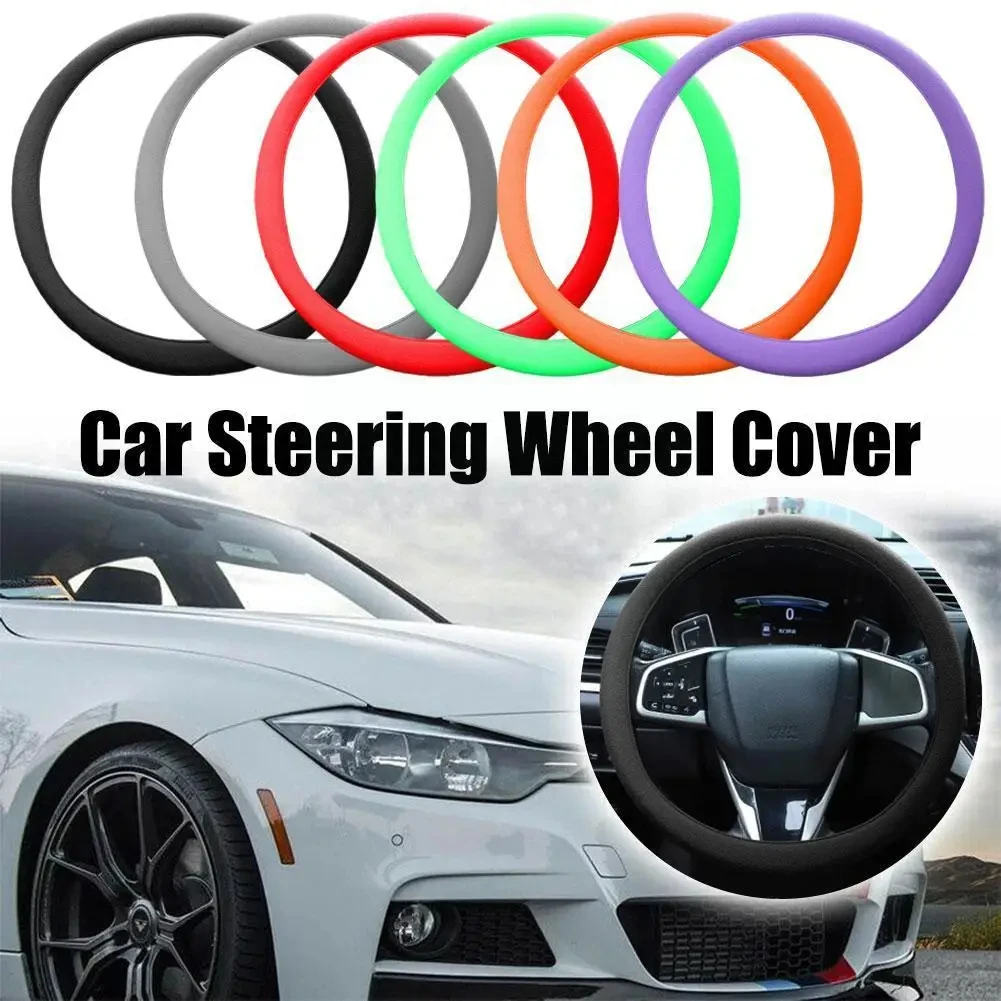 Elastic Glove Cover For Mercedes Benz SLK SLC A AMG A45 AMG C AMG C63 AMG E AMG E55 AMG GT AMG Silicone Car Steering Wheel Cover