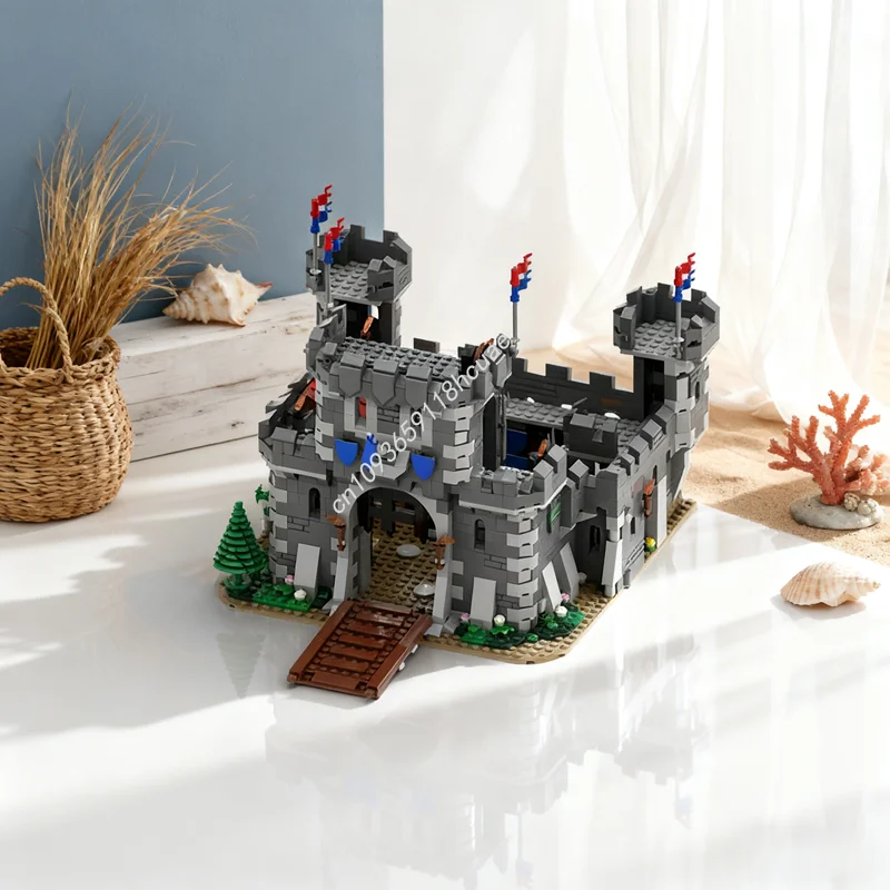 

1527pcs MOC Black Monarch s Castle Remake Knightsed Model Building Christmas gifts blocks toy Assemble DIY Brick Kids Birthday