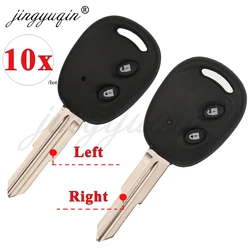 jingyuqin 10pcs 2BT Car Remote Key Shell Fob For Chevrolet Spark Beat Sail Aveo kalos Barina Epica Lova Replacement housing Case