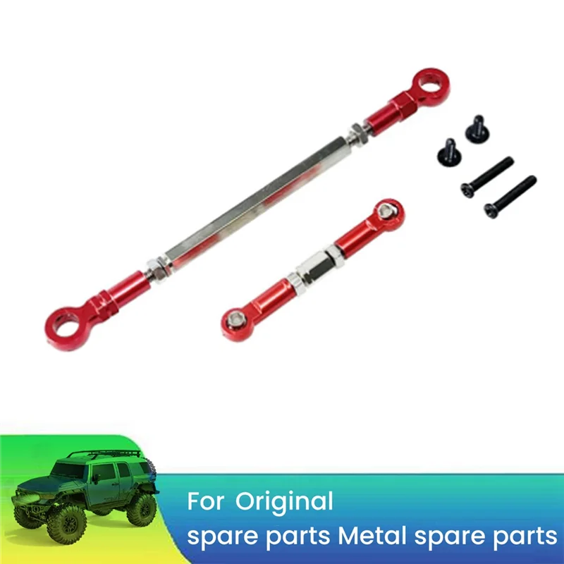 AS96-Tautan Kemudi Logam Tautan Kemudi Batang Tautan Servo untuk HB ZP1001 ZP1002 ZP1003 ZP1004 ZP1006 RC Suku Cadang Peningkatan Mobil