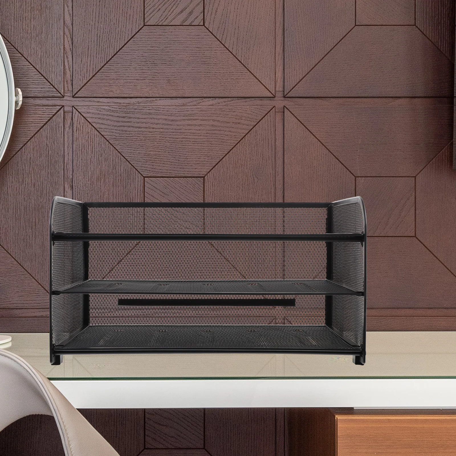 3-Tier Stackable Paper Tray Desk Organizer Desktop Document Holder File Organizer for Office Home Classroom Tray for Desk