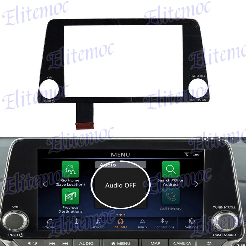 

Touchscreen Glass Digitizer For Nissan Sentra Radio Navigation 2591A 6LB5A