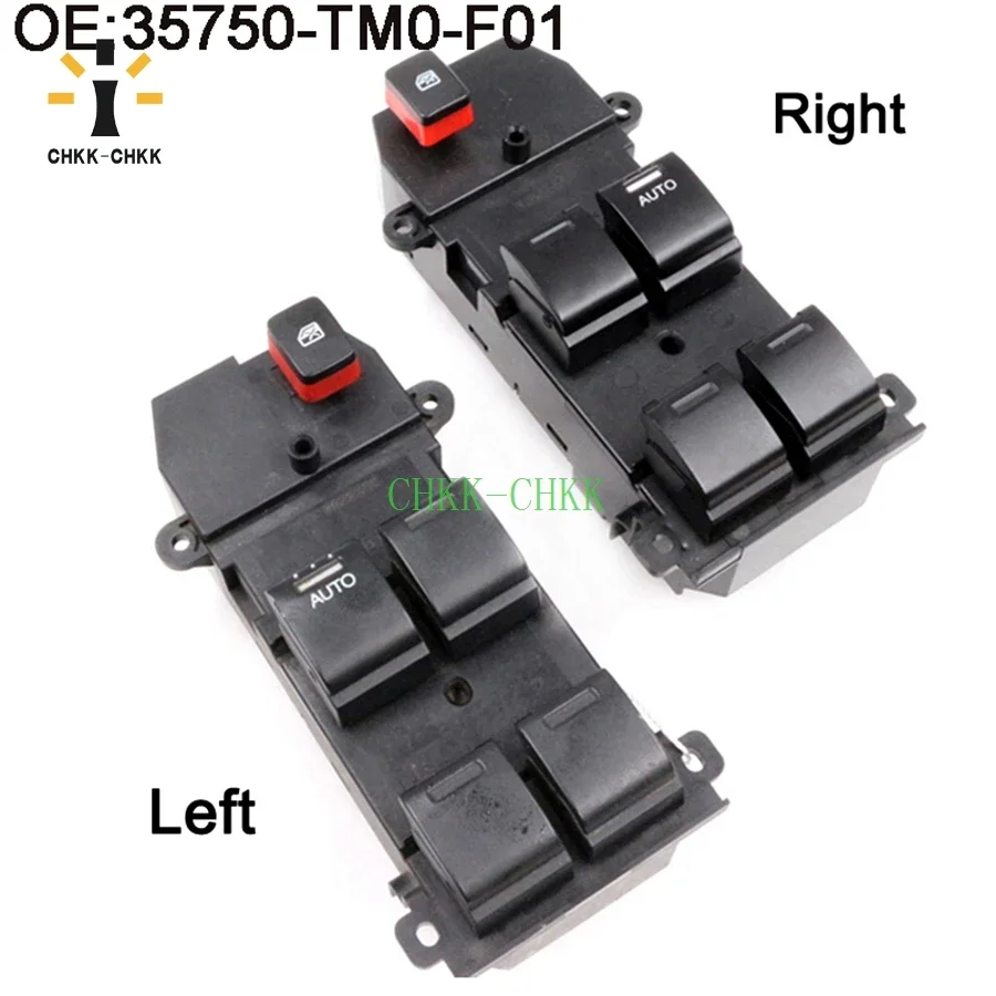 

CHKK-CHKK 35750-TM0-F01 Master Power Window Switch for 2009-2011 Honda City Fit 35750TM0F01