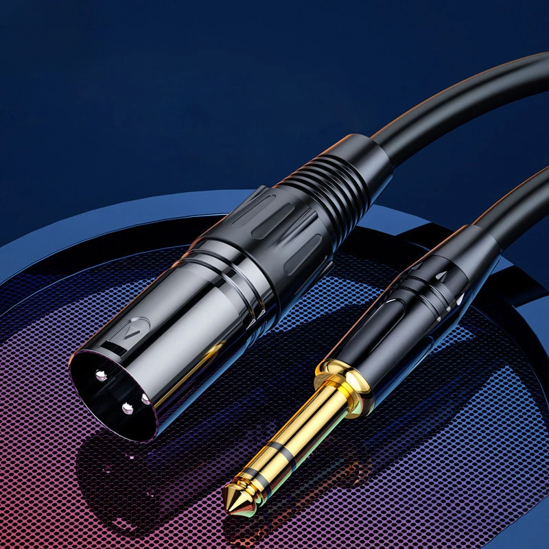 Microphone Cable XLR 3-Pin To Jack 6.5mm Mic Lead Aux Cord TRS 6.35 mm/6.5 Mm Male To XLR Female Cord For AMP Pro Audio 1m-3m