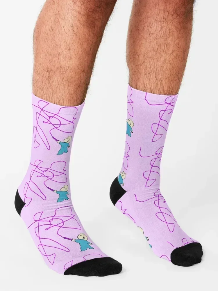 Harold and the purple crayon Socks Toe sports loose aesthetic shoes Socks Women Men's