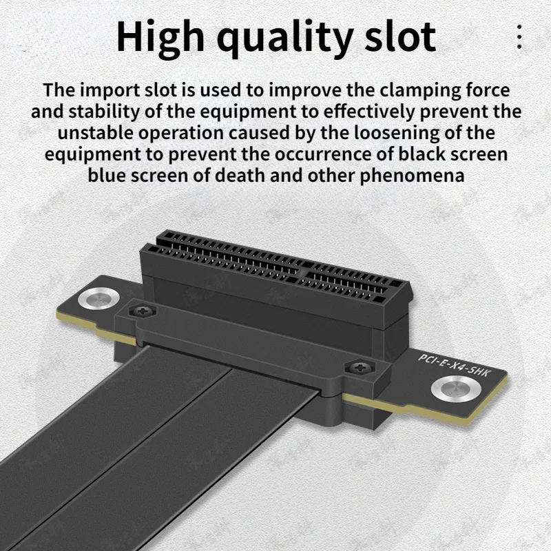 Przedłużacz PCI-e 3.0x4 do x4 PCI Express konwersję 4x Graphics SSD RAID Extender karta rozszerzająca pionowy 90 ° 180 ° SHK-4X-9090