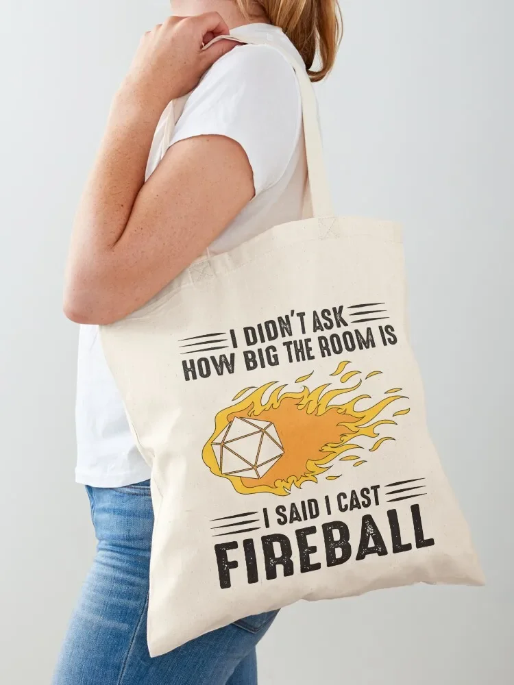

I cast Fireball Wizard Sorcerer DM Gift TTRPG Tote Bag Women bags canvas tote tote bag shopper bags