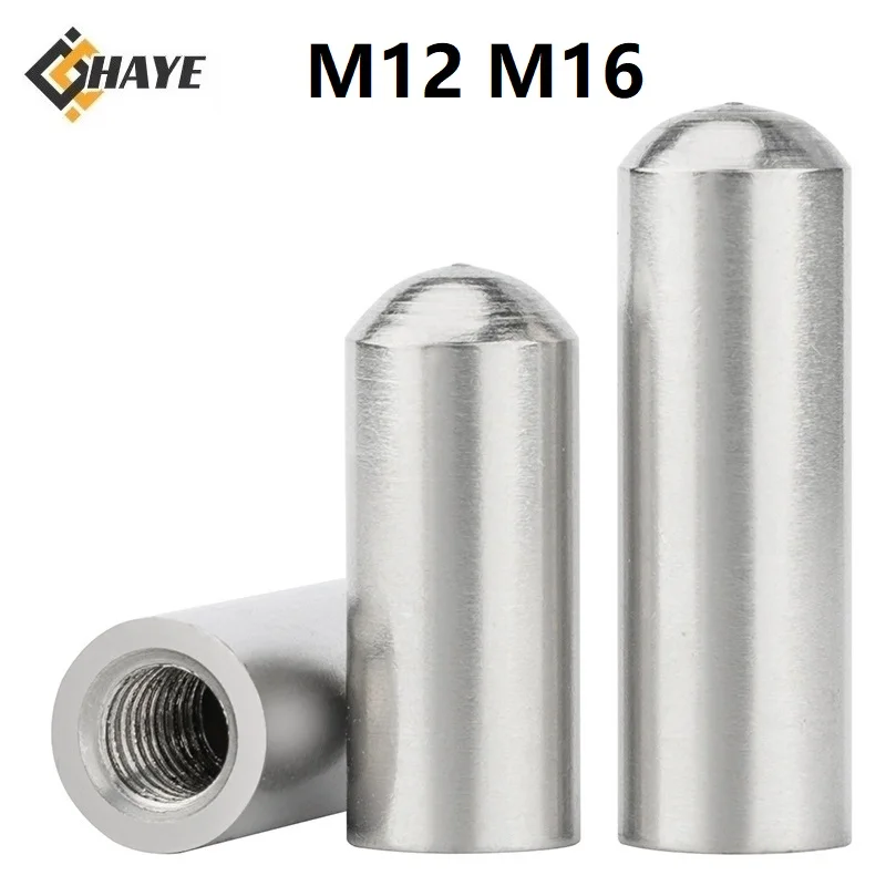 

304 Stainless Steel M12 M16 Internal Threads Cylindrical Pin Internal Tooth Positioning Hole Cylinder Fixed Shaft Pins