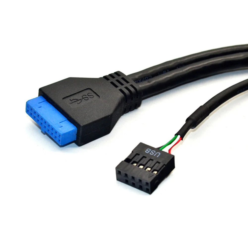 5.25 inch 19 Pin to 2 USB3.0+4 USB2.0+BC1.2 Optical Drive Connector Front Panel Equipped With High-Performance 125x85x18.5mm