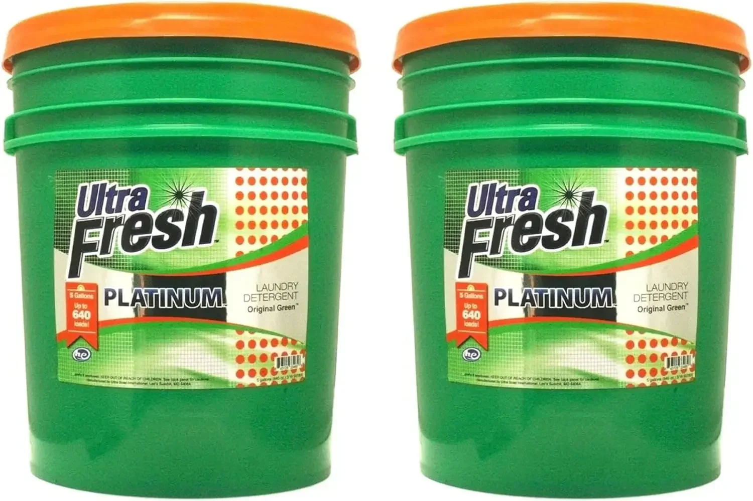 

3X Platinum 5 Gallon Laundry Detergent Liquid for All Machine Types with Easy Dispensing Pump, Up to 640 Loads, Original Green (