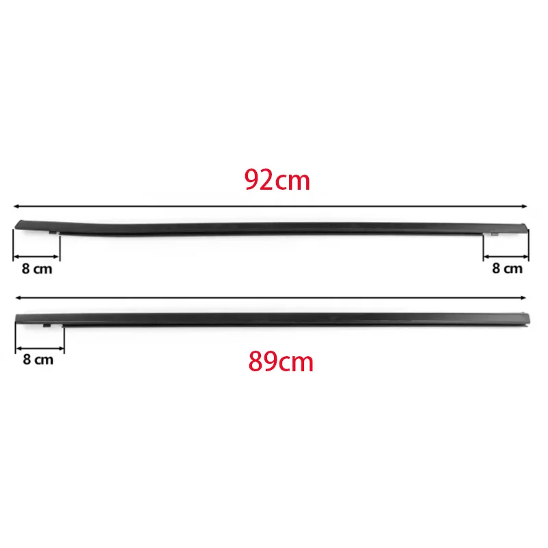 4Pcs Window Rubber Trim For Honda Civic 2016-2021 Weatherstrip Seal Side Door Glass Rubber Belt Durable  72450-TEA-T01