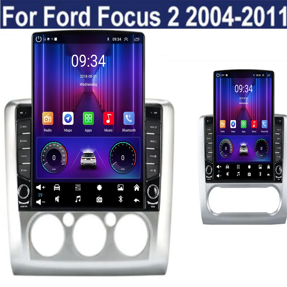 

Автомобильное радио CarPlay Android Auto для Ford Focus 2 3 Mk2 Mk3 2004-2011, GPS, интеллектуальные системы, стерео, мультимедийное авторадио