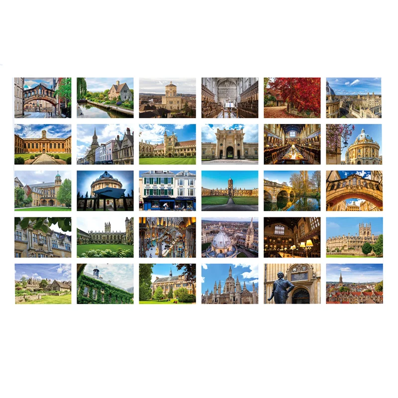 

30 English Postcards World Famous School Harvard University Series Inspirational Gift Message Greeting Card Wall Sticker Card