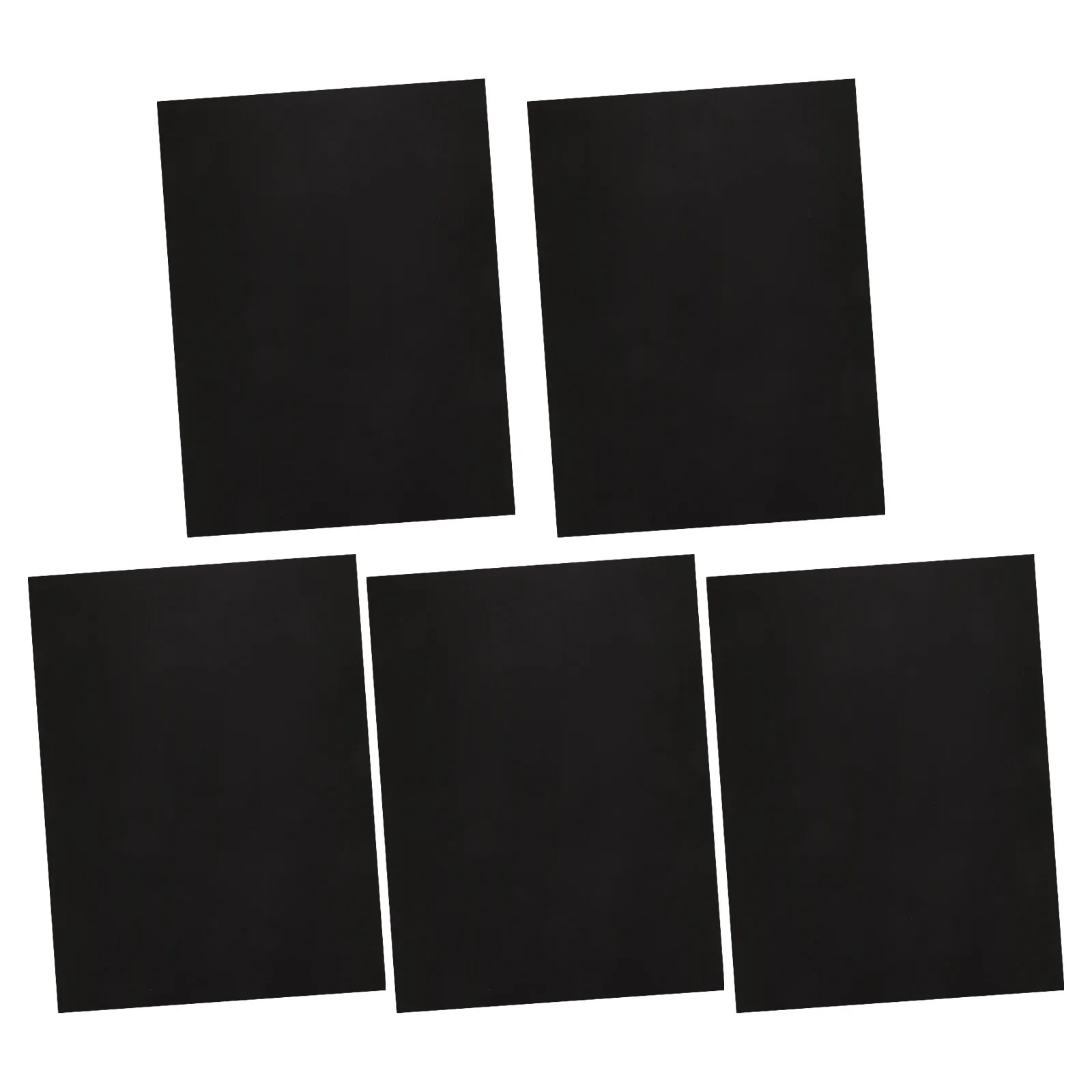 5Pcs Tote Bag Bottom Shaper Black Matte Plastic Purse Base Insert Stabilizer Organizer Handbag Base Shaper Bag Bottom Insert