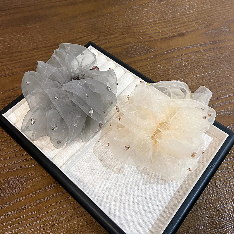 

Elegant Tulle Cloud Hair Clip Women Hair Claw Fashion Versatile Back Head Top Clip Banana Hair Accessories