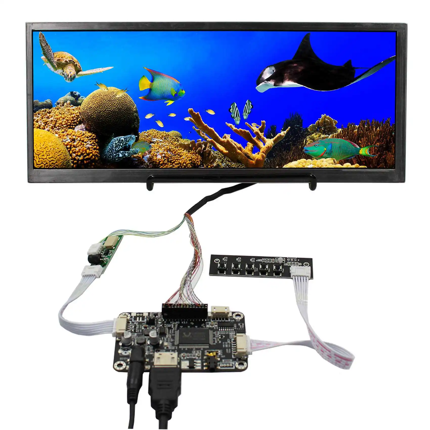 Tela LCD de 12,3 polegadas 1920X720 HSD123KPW1 com placa controladora
