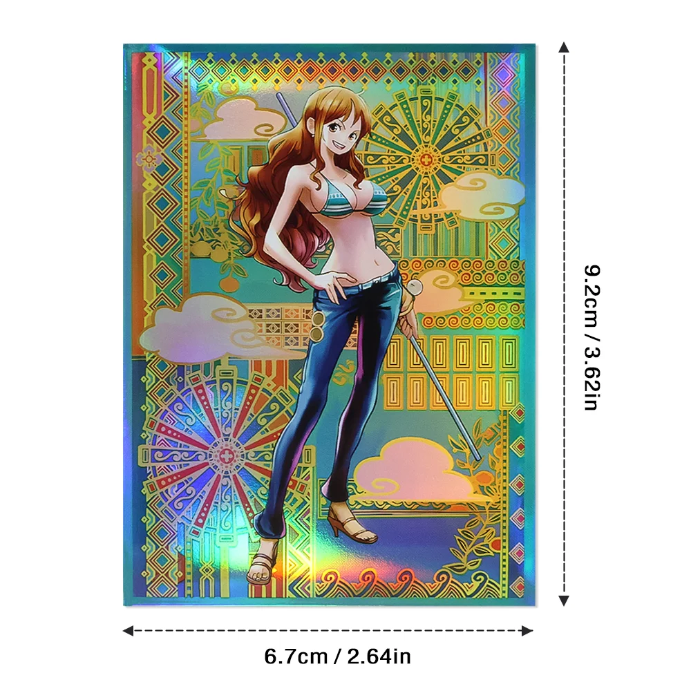 60PCS 67x92mm Elaborate Art Anime Card Sleeves Board Game Trading Card Protector for MGT/PKM/PTCG Game Cards