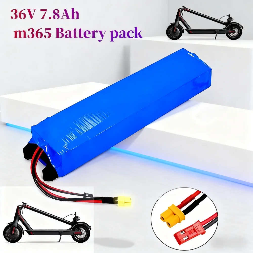 

10S3P 18650 Lithium Battery Pack - 36V 7.8Ah(7800mAh) with BMS Same Port for 500W Electric S-cooter M365 E-BK 42V