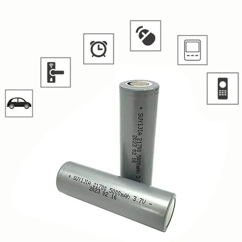 New 5000mAh 21700 Battery 3.7V Rechargeable Lithium Liion Batteries for Camera Flashlight Microphone Shaver Toys Power Batteria