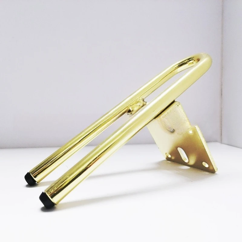 

Hardware furniture accessories sofa legs gold electroplated U-shaped decorative iron sofa feet European light luxury
