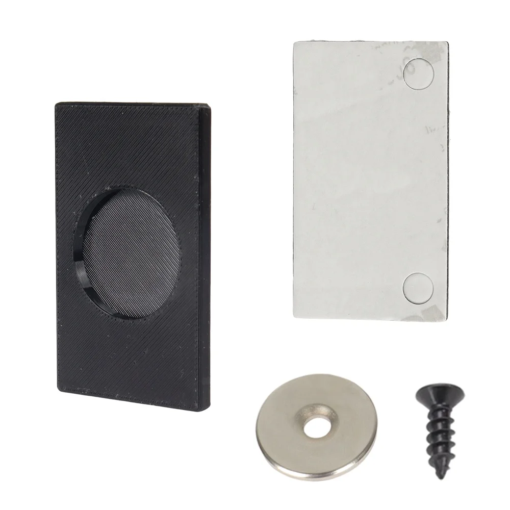 4x حامل لوحة أرقام مغناطيسي قوي عالمي لمقطورة قافلة السيارة لوحة ترخيص متنقلة عملية سوداء للمركبات #5