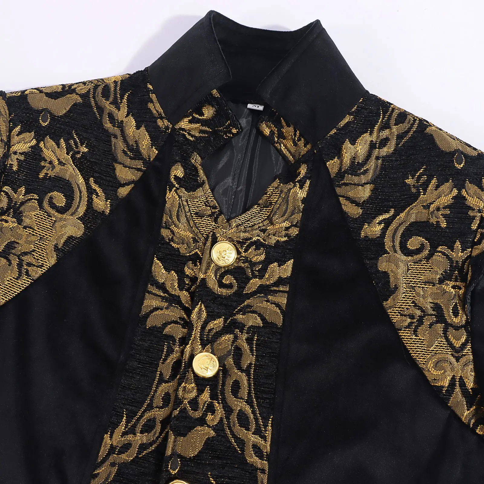 

Medieval Cosplay Renaissance Coat Black Red Clothing Men Party Disguise Roleplay Male Outfits Suit Halloween Costume Carnival