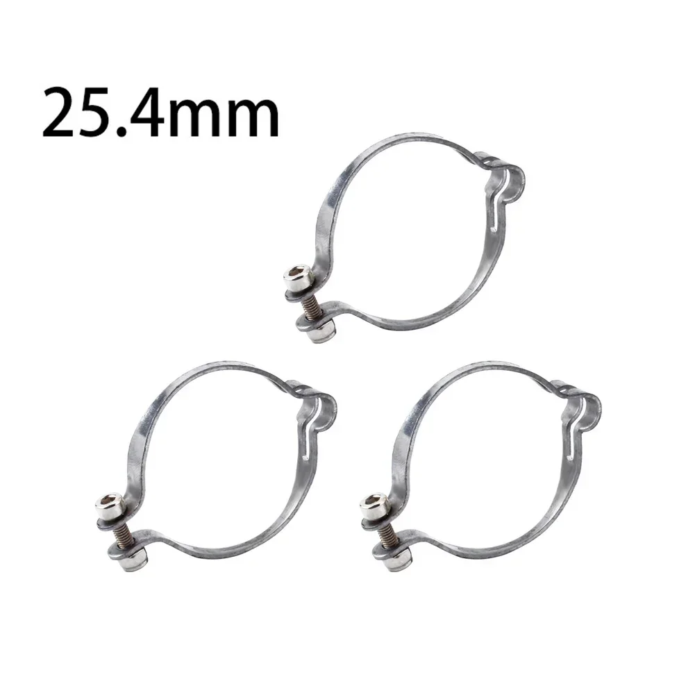 3 Pcs Bike Bicycle Steel Frame Cable Clips Clamps Guides Silver Shifting Cable Fix Accessories Suitable For Retro Cars