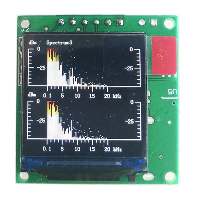 Spectrum Display Analyzer 1.3 Inch Lcd Mp3 Eindversterker Audio Niveau Indicator Ritme Gebalanceerde Vu Meter Module