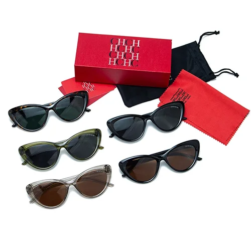 Imagen 1 del producto Diseño de moda CH, marca de lujo ligera, estilo clásico y versátil, juego al aire libre elegante para mujer, viajes, gafas de sol tipo ojo de gato
