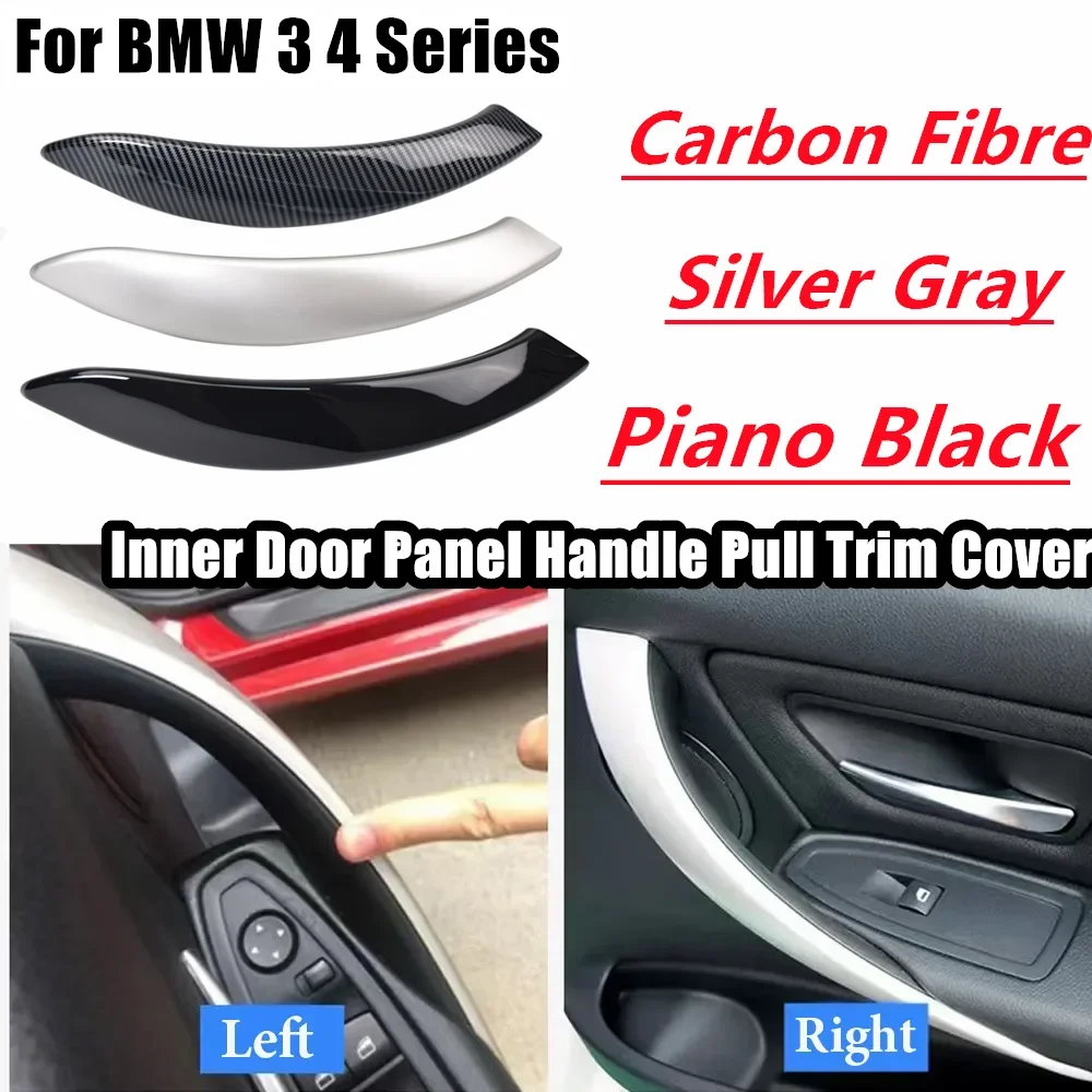 Interior Door Pull Handle Inside Panel Trim Replacement For BMW 3 4 Series M3 M4 F30 F80 F31 F32 F33 F34 F35 F36 F82