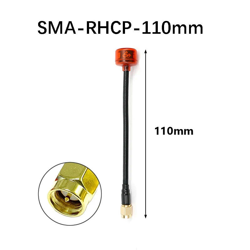 RUSHFPV Cherry FPV-antenne/VTX-antenne |   5.8G LHCP/RHCP |   lange afstand voor racemrone |   voor SMA/MMCX/UFL-connectoradapter