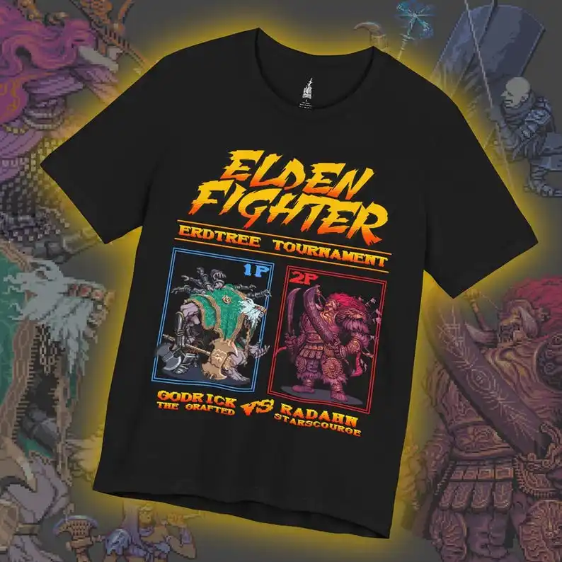 Elden Fighter Retro Gaming T-Shirt