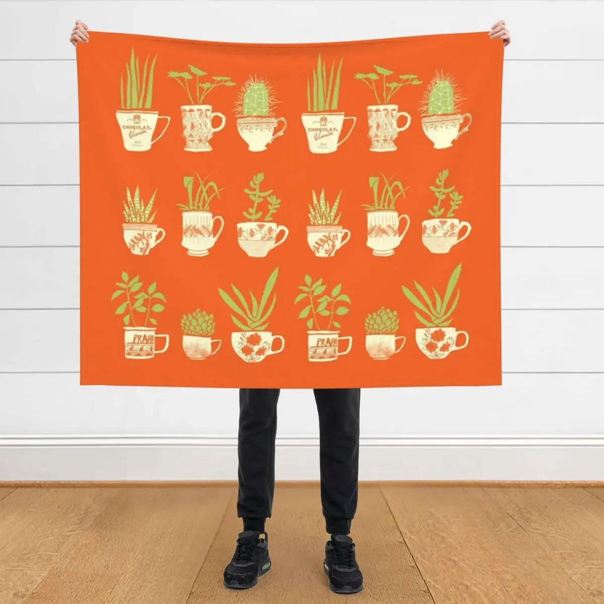

Teacup Succulents Throw Blanket Moving Custom funny gift Blankets