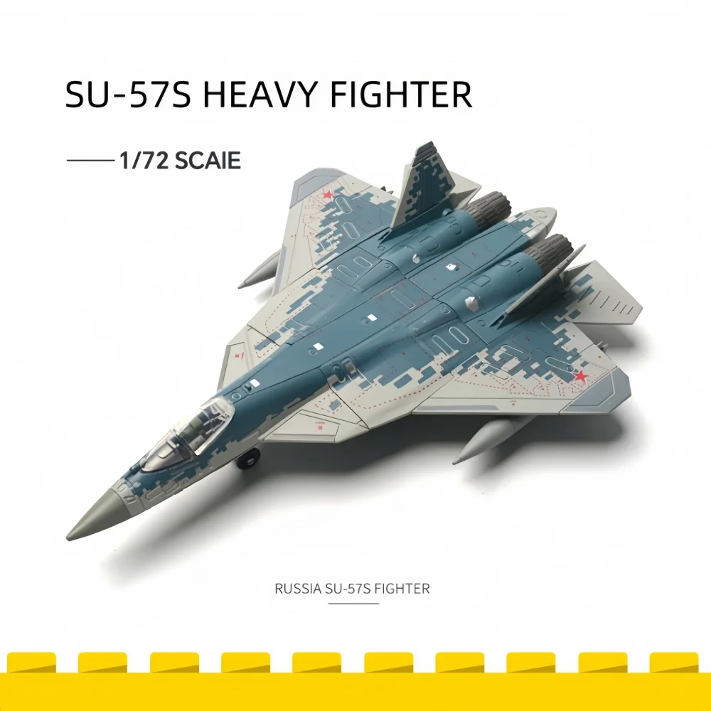 1/72 Blocchi da Costruzione Serie Militare Creativa, Modello di Caccia Pesante Russo SU-57S Felon, Giocattoli Assemblabili per Ragazzi, Regali di Natale