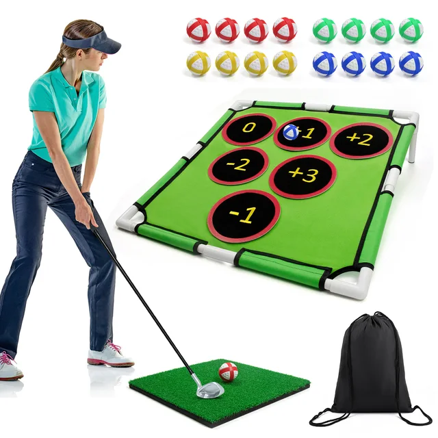 Golf Chipping Net Fun Yard Games Gry Podwórkowe dla młodych dorosłych Ojca i golfistów Łatwy montaż Casual Home Gry golfowe