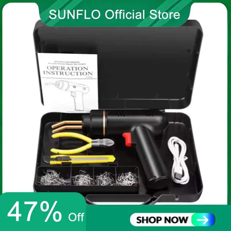 

200W 5000Ahm Hot Stapler Plastic Car Bumper Repair Kit Solder Welding Machine Plastic Welding Tool Kit