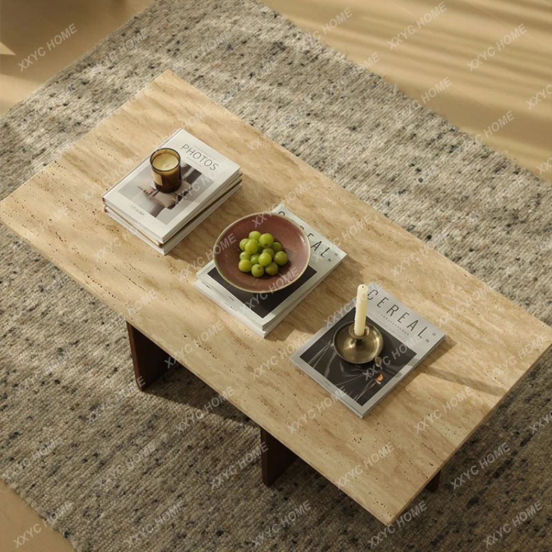 

Cave Stone Tea Table Tea Table Home Living Room Balcony Solid Wood Small Tea Table