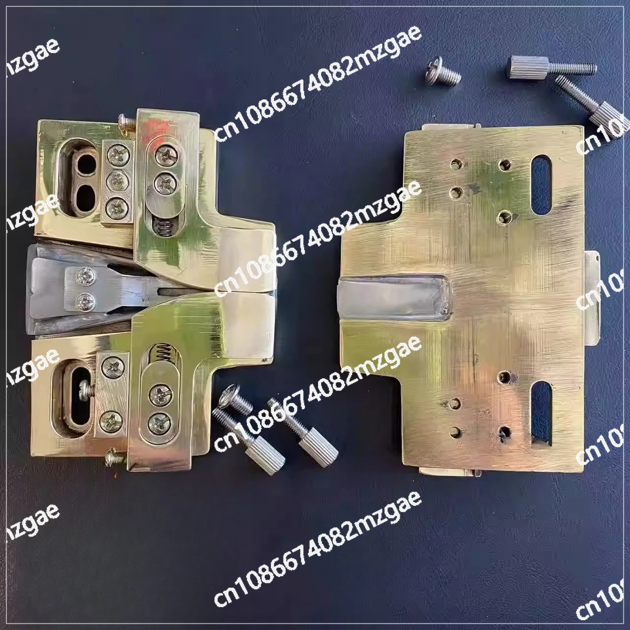 Industrial Sewing Machine Hat Folder Tap Atta Ching Folder Lola Brass Hat For Double Needle Overlock Stitch Binder