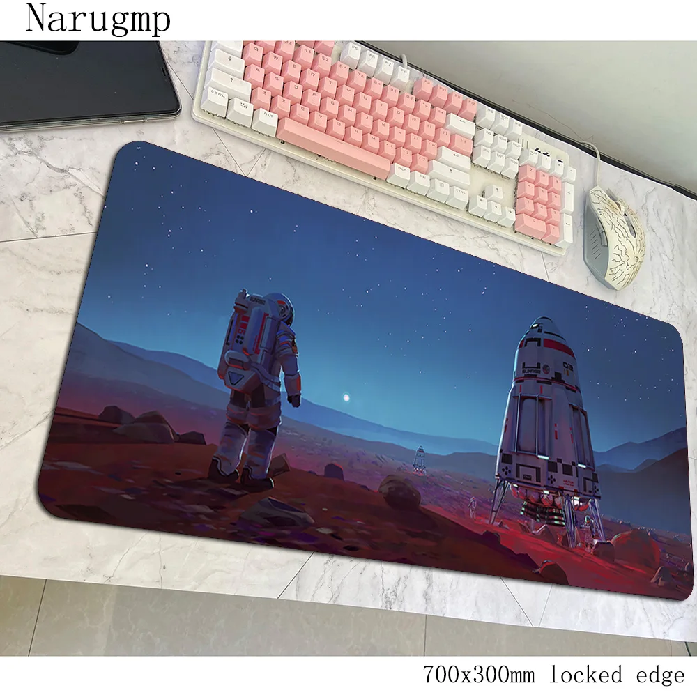 الخيال العلمي رائد الفضاء ماوس HD نمط الألعاب ماوس الوسادة 700x300x3 مللي متر جهاز كمبيوتر شخصي ألعاب اكسسوارات كبيرة حصيرة ثلاثية الأبعاد مكتب للحاسوب المحمول منصات