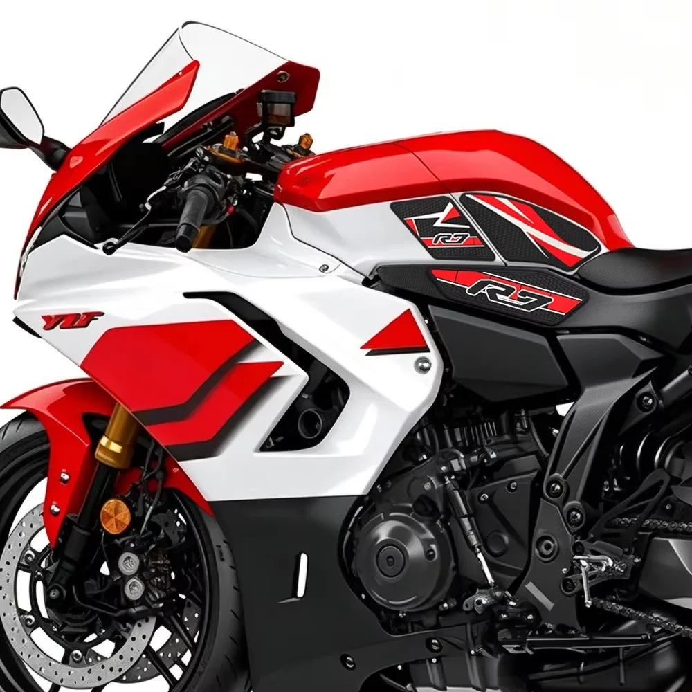 For YAMAHA YZF R7 YZF-R7 2026 YZFR7 2026 yzf r7 2026 Motorcycle Decal Gas Oil Fuel Tank Pad Protector Sticker Case Accessories