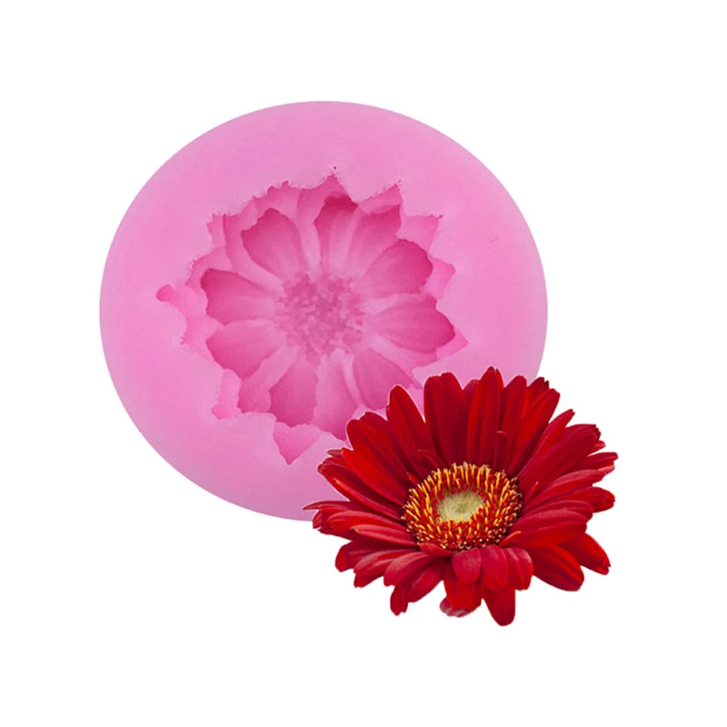 Daisy Wild Chrysanthemum Flower Shape Silicone Mold Baking Mold Fondant Cake Decorating Tools Resin Mould