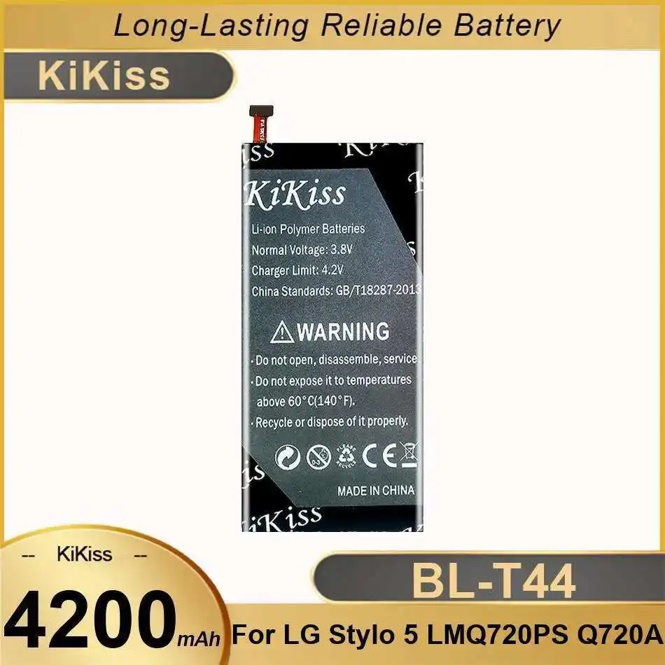 

Reliable Power For LG Stylo 5 LMQ720PS Q720A Long Lasting 4200Mah Mobile Phone Battery BL-T44