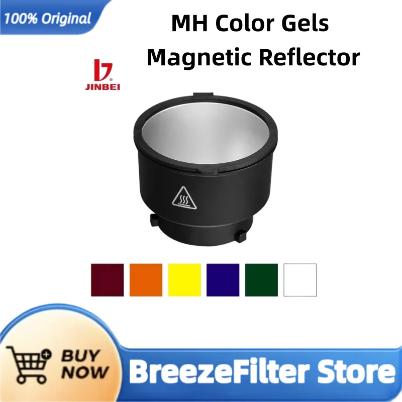 Jinbei mh cores géis refletor magnético ct lâmpada sombra equipamento de fotografia com montagem bowens estúdio flash luz led