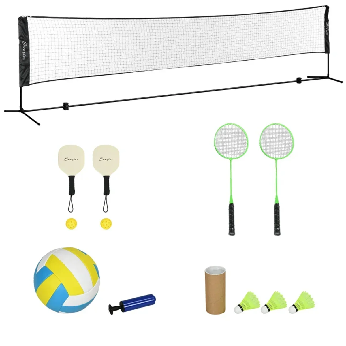 

Badminton net frame portable standard folding portable outdoor home outdoor simple frame doubles
