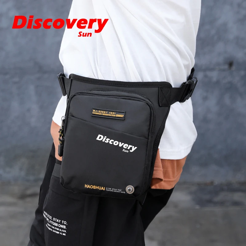 DISCOVERY-SUN Men\'s Waist Bag Outdoor Travel Waterproof Sports Phone Bag Travel Sling Chest Bag Fashion Shoulder Bag