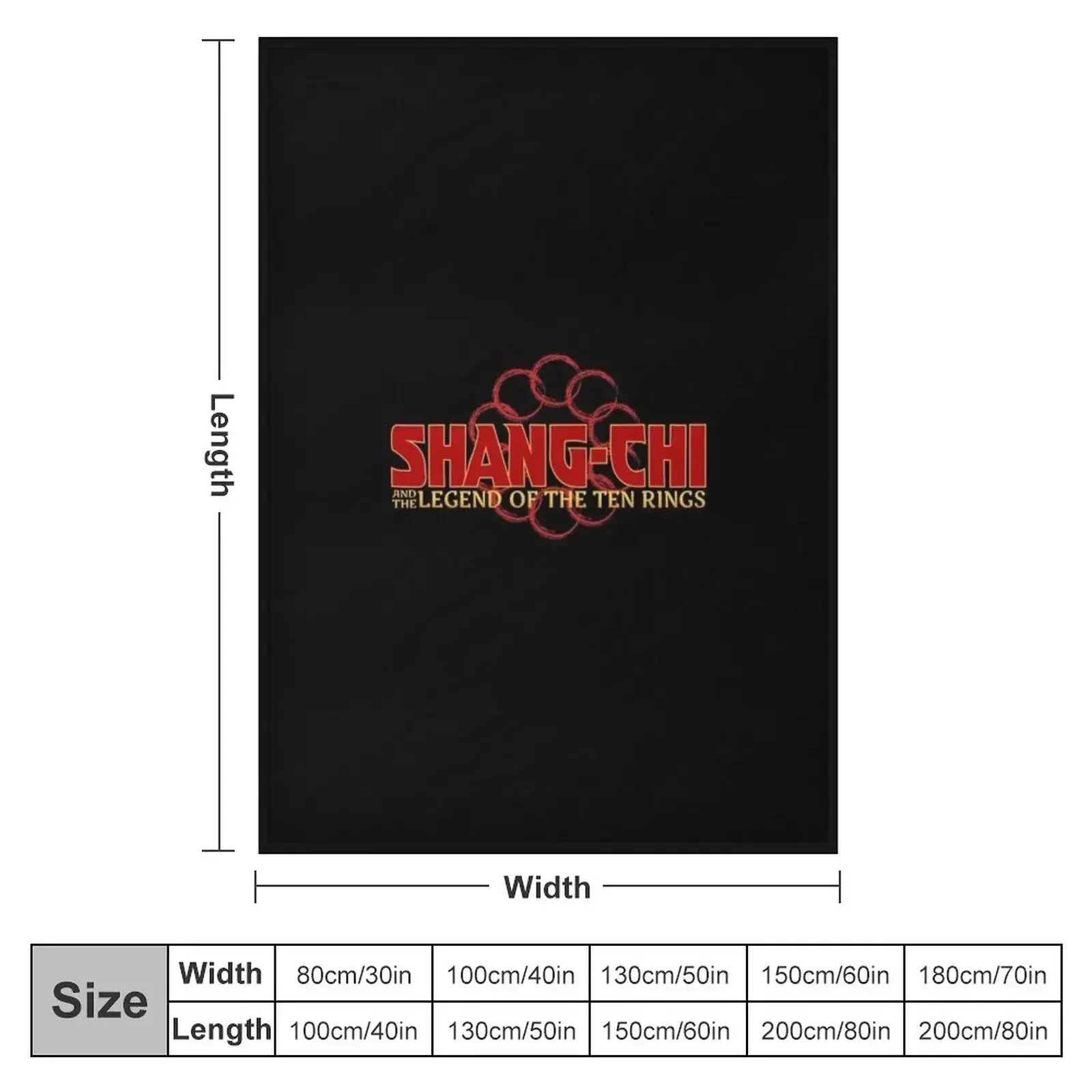 Shang-Chi and the Legend of the Ten Rings Throw Blanket Personalized Gift Bed linens Blankets