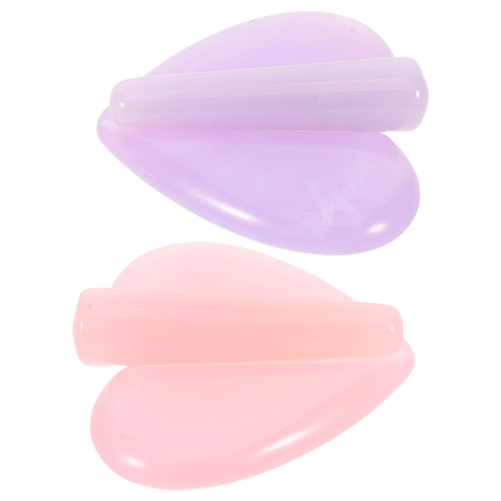 

2Sets Gold Foil Jewelry Mold Artistic Nail Embossed Tool Precision Acrylic Frame Heart Shape Design for DIY Nail Art Home