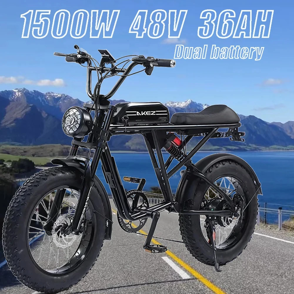 Adult Off-Road Mountain Electric bicycle 750W 48V26AH Long Endurance City commuter Electric bike 20-inch Fat Tire Electric bike